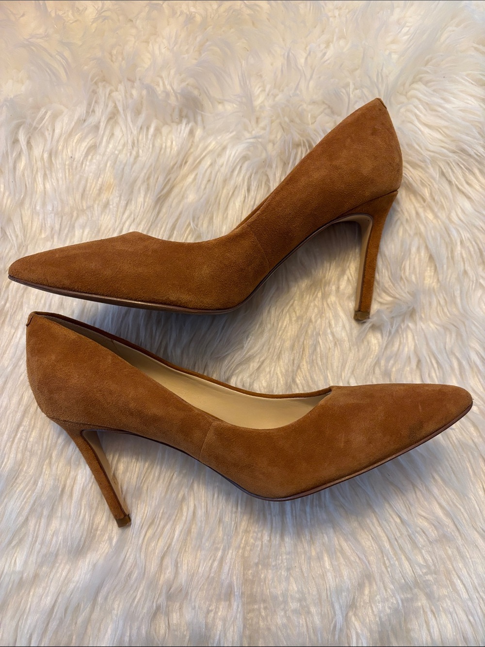 Nine West Brown Suede heels sz 6.5